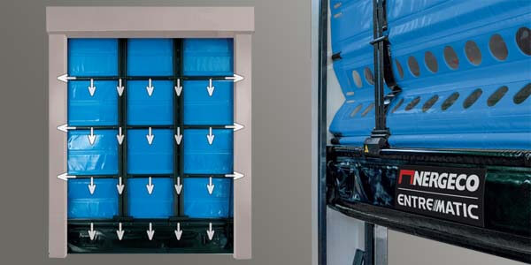 Герметичность и сопротивление давлению - ворота NERGECO C CHILL 5 для морозильных и холодильных камер.