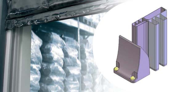 Скоростные ворота с термостабилизированной рамой из мультикомпозитных материалов - Nergeco Cold Series