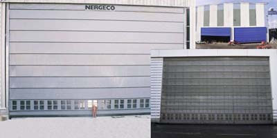 Скоростные ворота Nergeco с площадью полотна до 200 м²